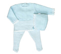 Conjunto Perle Celeste con Blanco