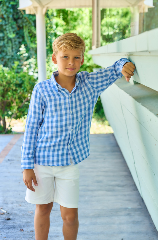 Camisa Vichy Azulejo