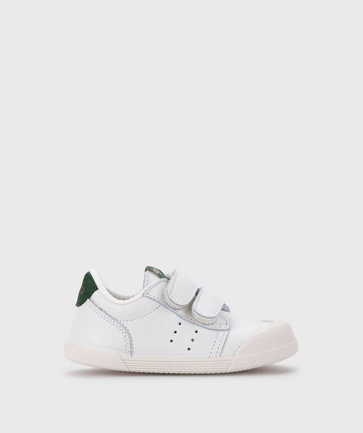 Tennis de Piel Barefoot Blancos con Verde