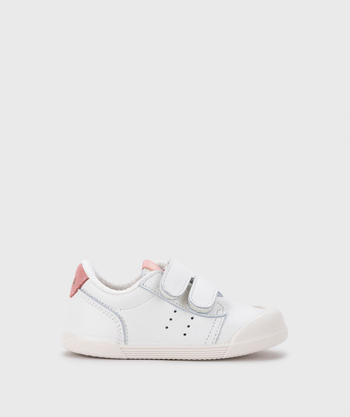 Tennis de Piel Barefoot Blancos con Rosa