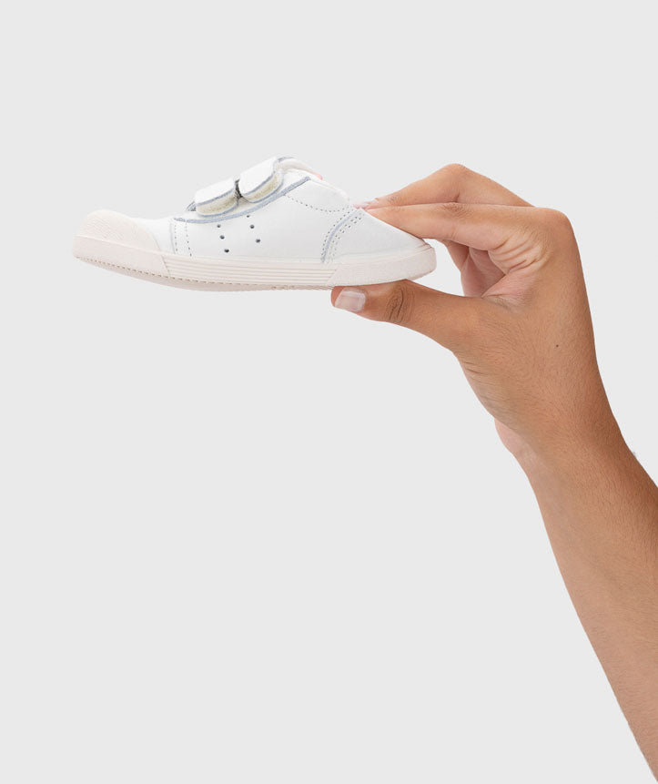 Tennis de Piel Barefoot Blancos con Rosa