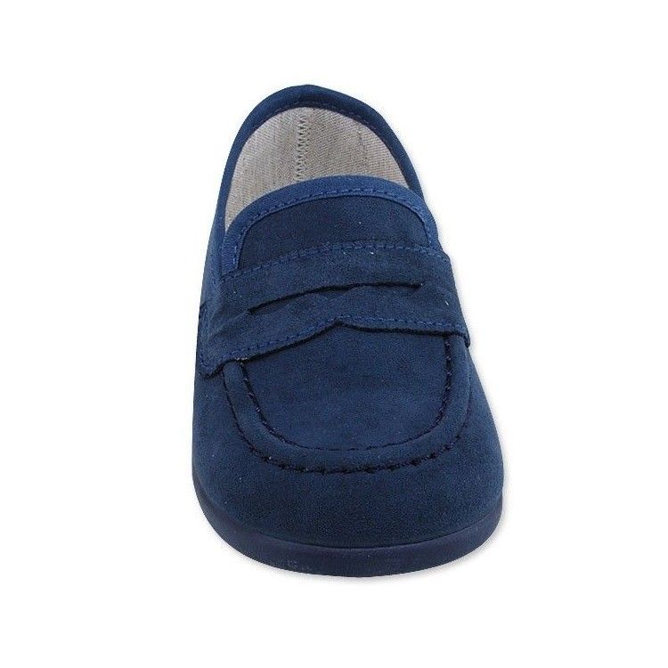Mocasin de Gamuza Marino