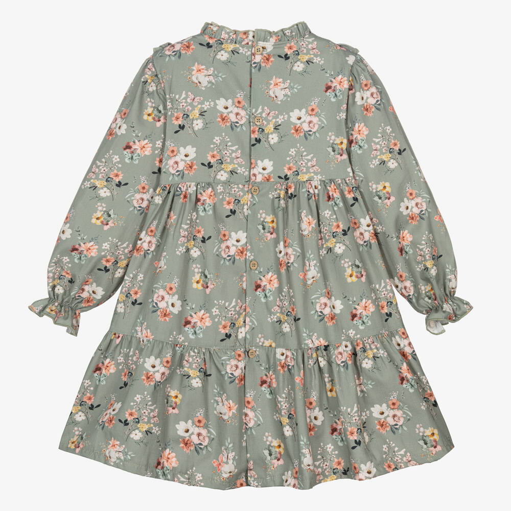 Vestido Manga Larga de Flores Acacia