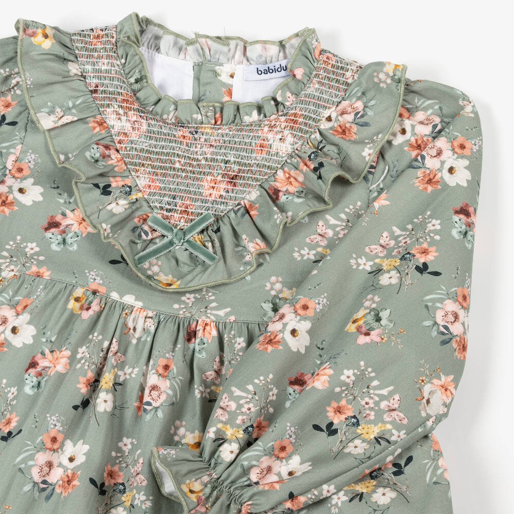 Vestido Manga Larga de Flores Acacia