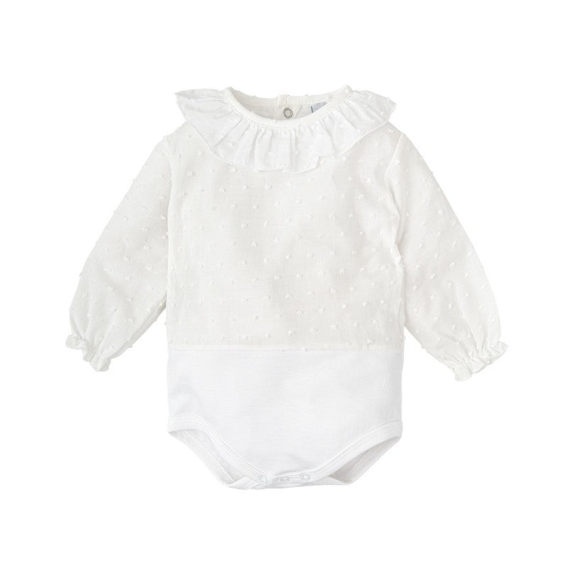 Body Manga Larga Plumeti Cuello Volante