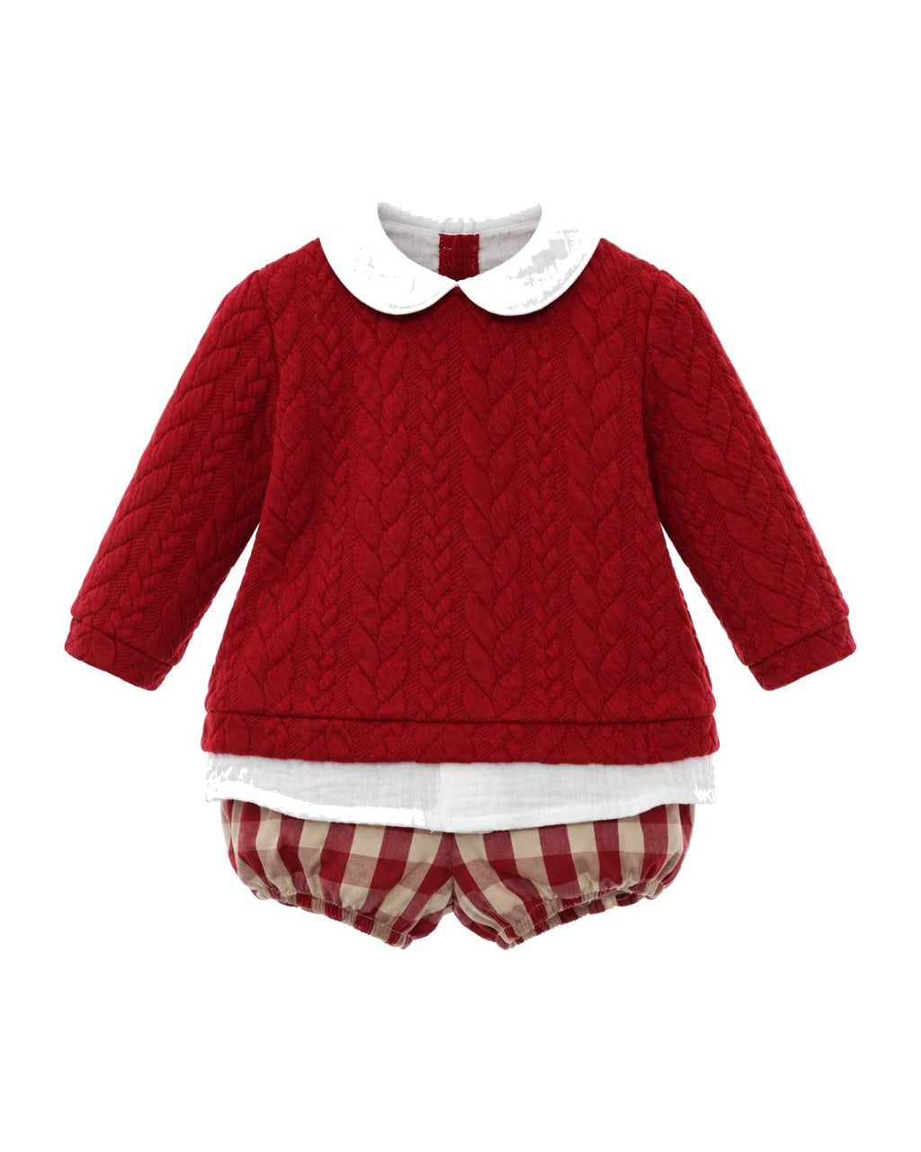 Conjunto Baby Guinda - vista delantera