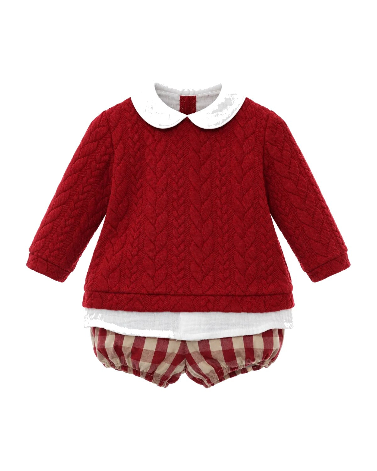 Conjunto Baby Guinda - vista delantera