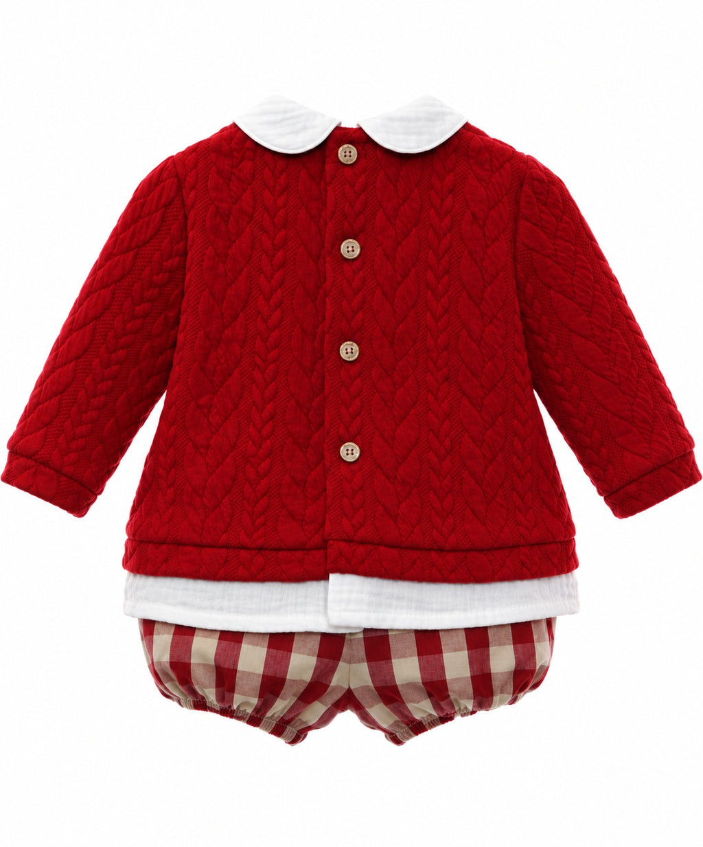 Conjunto Baby Guinda - vista trasera