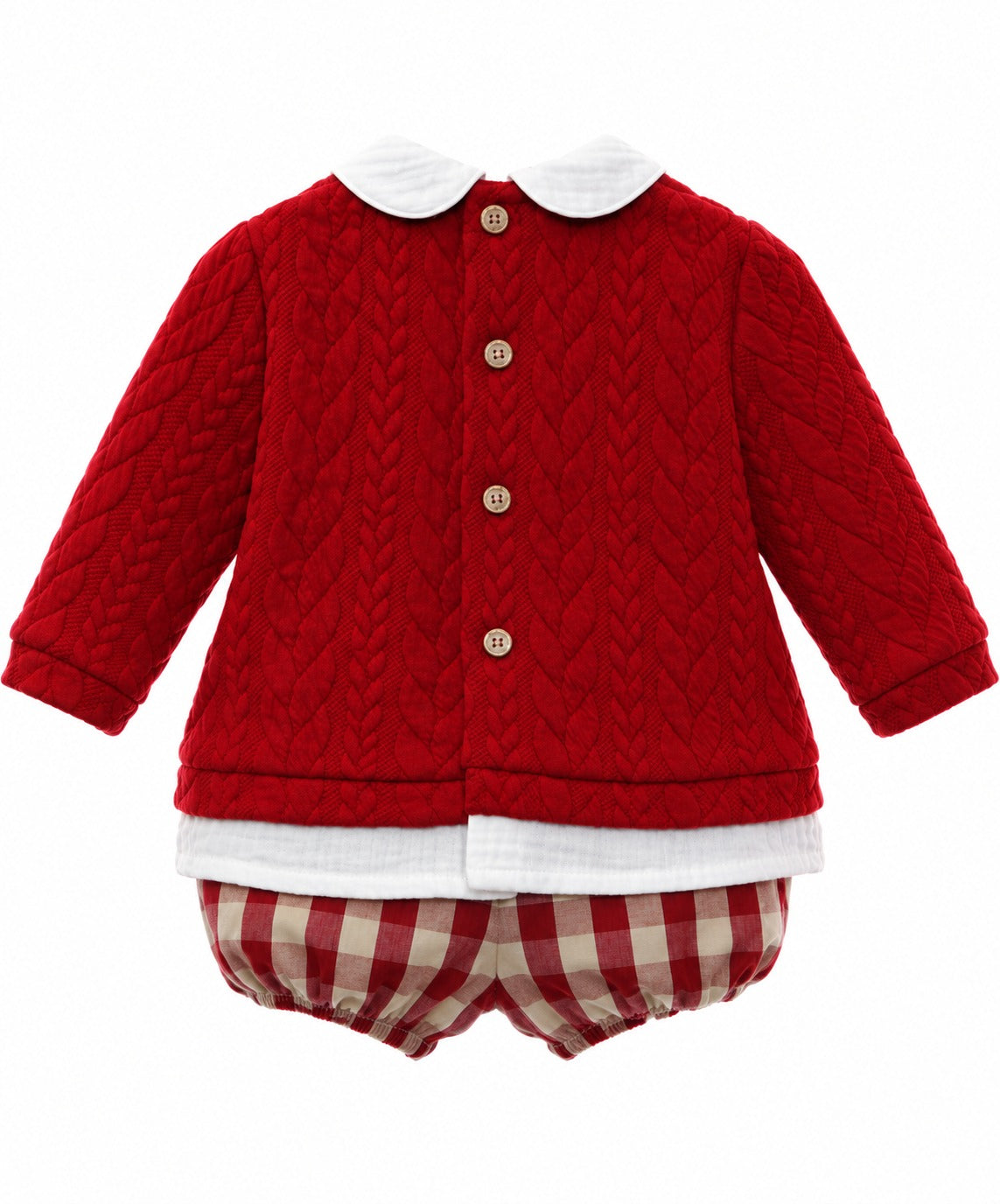 Conjunto Baby Guinda - vista trasera