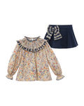 Conjunto Niña Falda Short Camelia Náutico - vista delantera