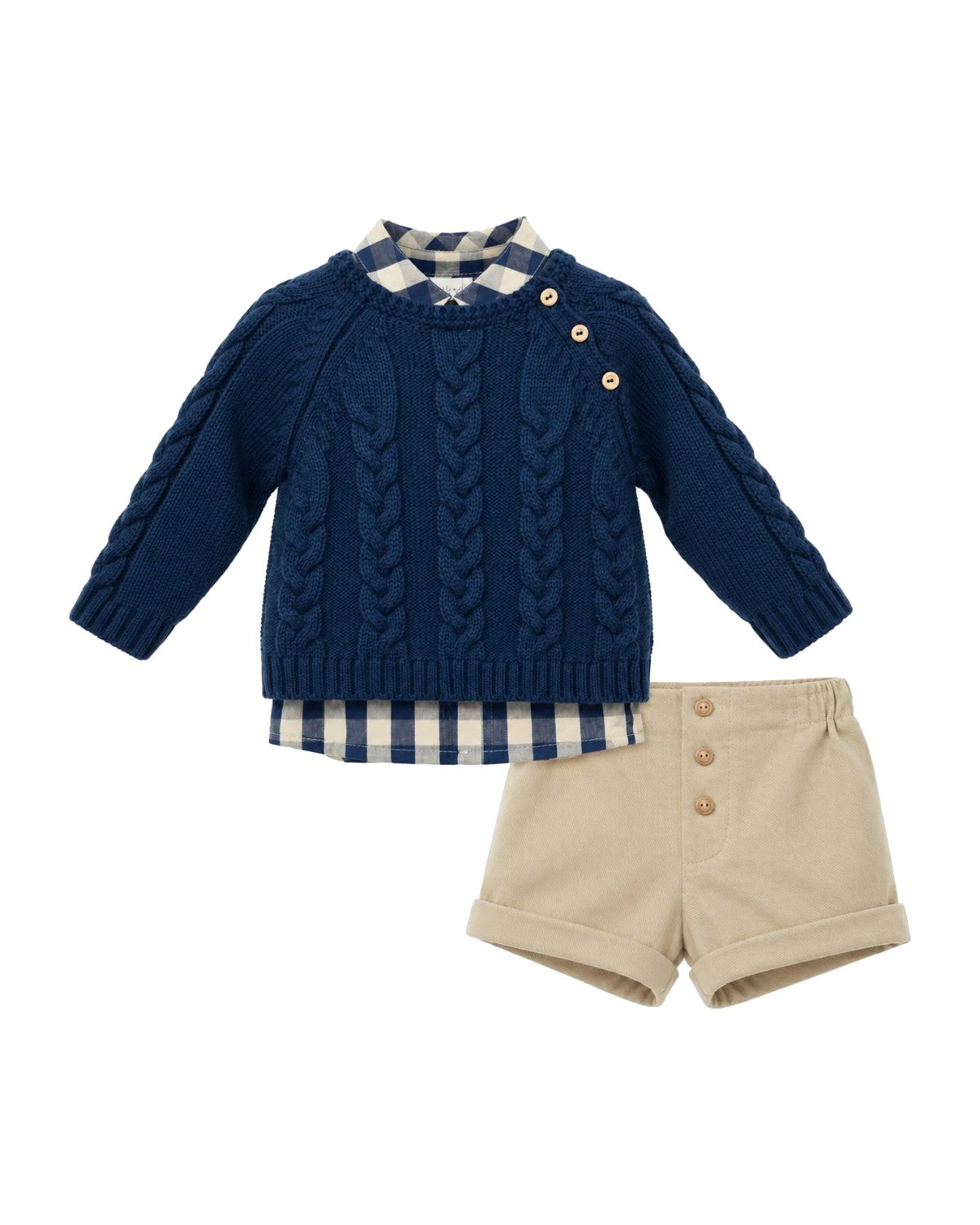 Conjunto Niño 3 Piezas Camelia Náutico - vista delantera