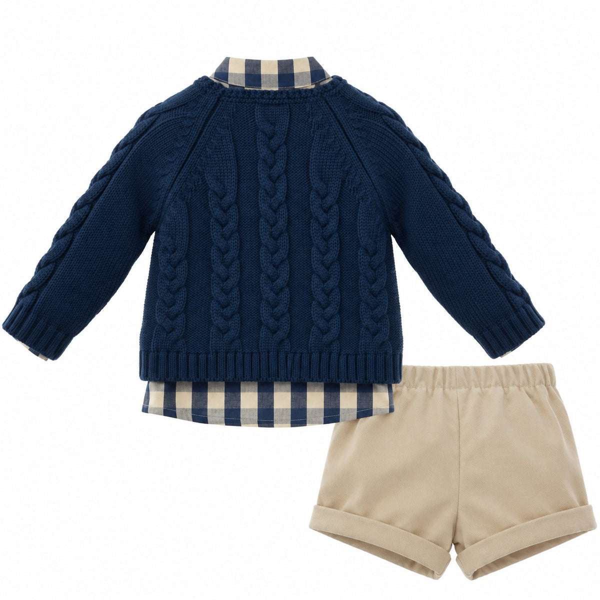Conjunto Niño 3 Piezas Camelia Náutico - vista trasera