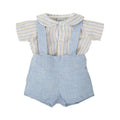 Conjunto de Tirantes con Camisa Estampado de Rayas Cobijo