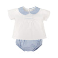 Conjunto Camisa con Nido de Abeja con Bombacho a Juego Miel