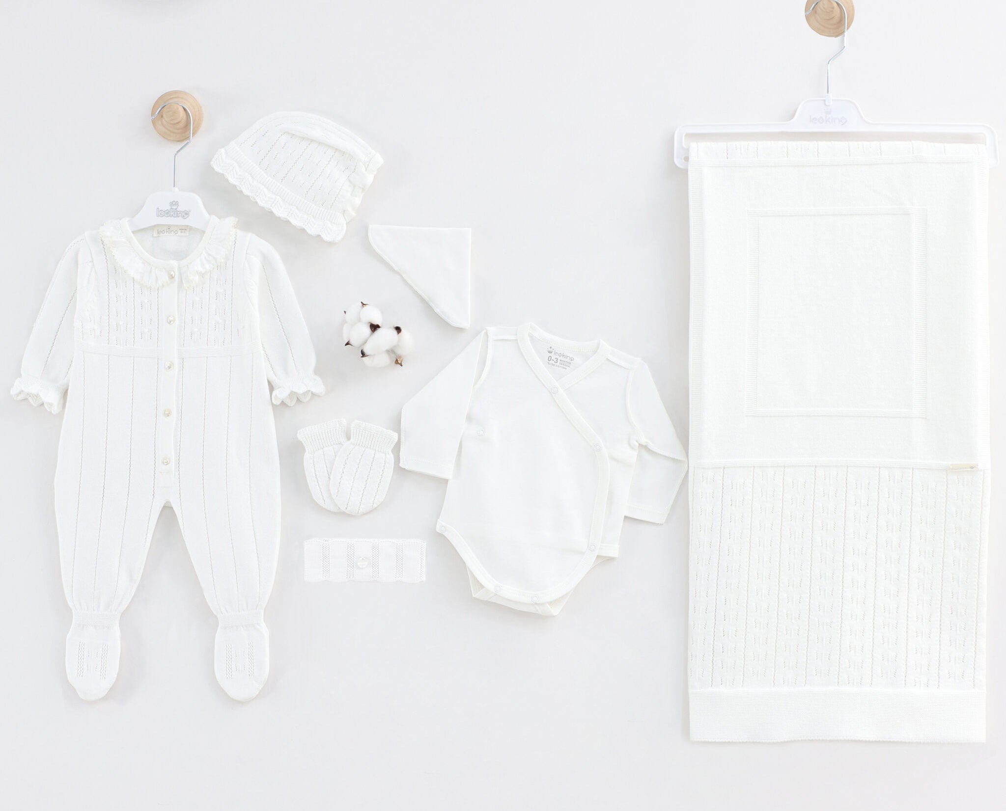 Set de Nacimiento Bebe Niña Blanco