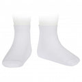 Calcetines Cortos Lisos Blanco