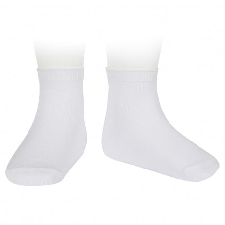 Calcetines Cortos Lisos Blanco