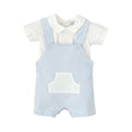 Conjunto de Peto Corto Celeste y Camisa Viento