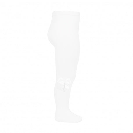 Leotardo Liso con Lazo Gross Blanco