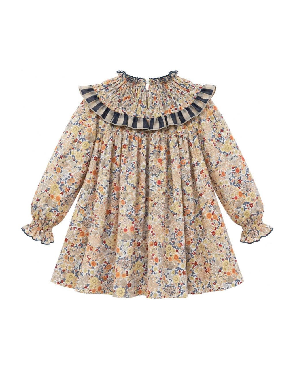 Vestido Infantil Camelia Náutico - vista trasera