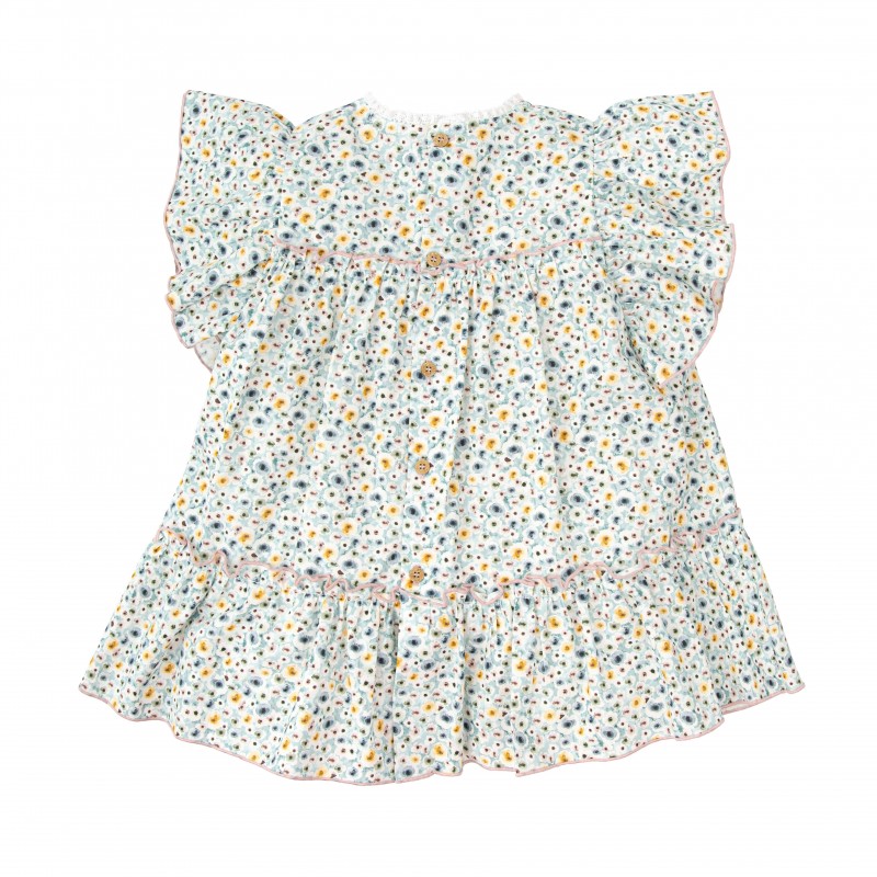 Vestido Estampado con Lazo Duende