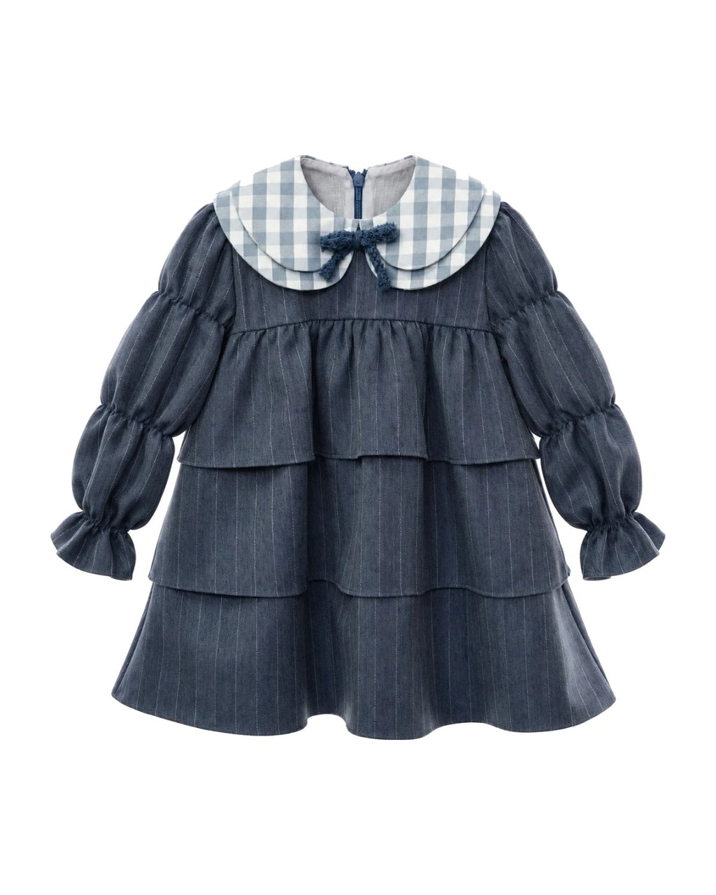 Vestido Infantil Nieves Azul Niebla - vista delantera