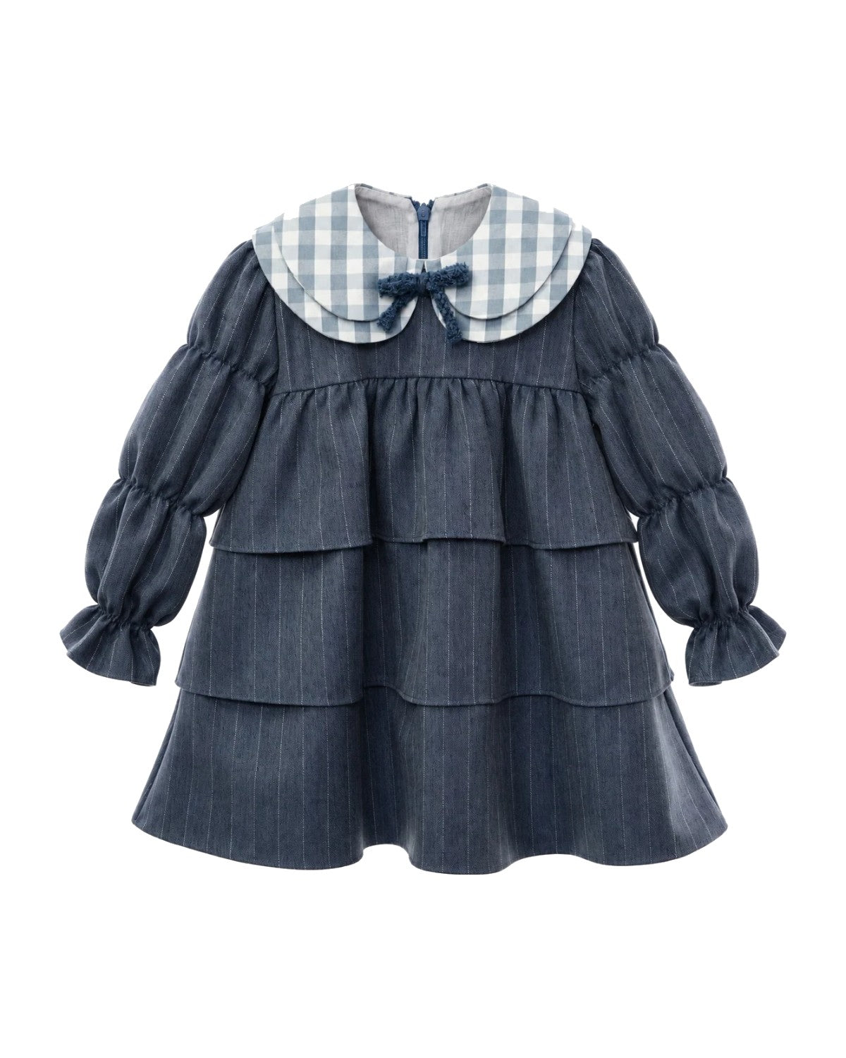 Vestido Infantil Nieves Azul Niebla - vista delantera
