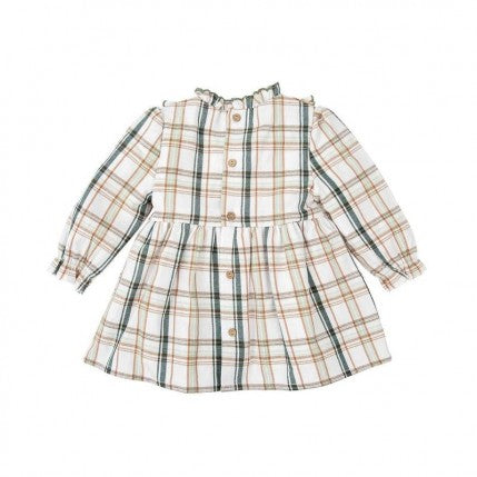 Vestido Cuadros Manga Larga Olmo