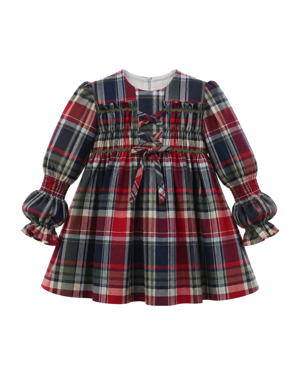 Vestido Infantil Pascua Musgo - vista delantera