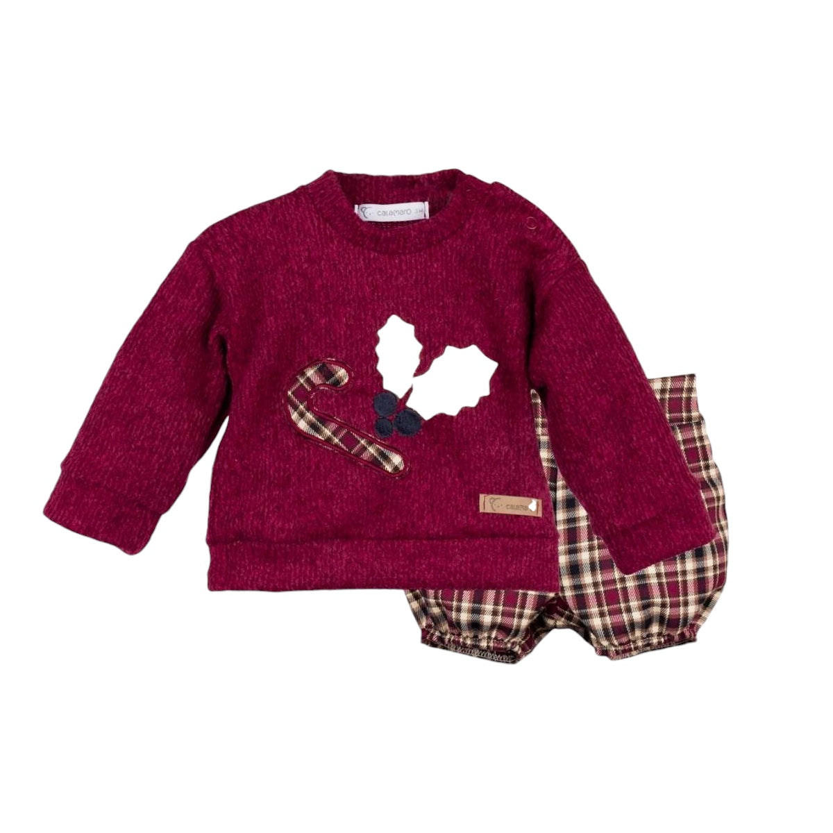 Conjunto de Sweater con Bermuda a Cuadros
