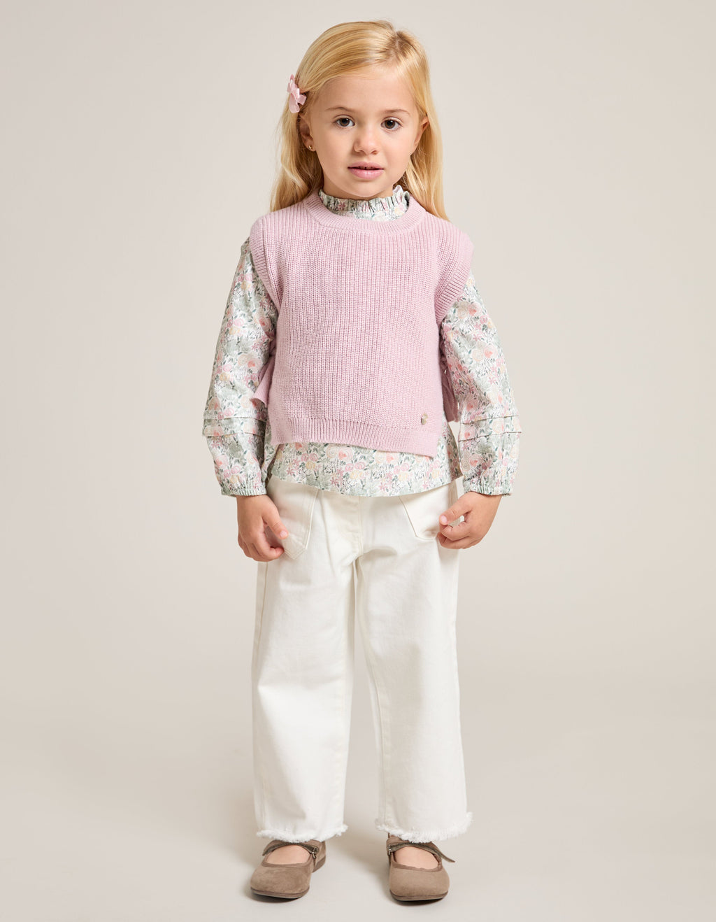 Pantalon Straight Sarga Crudo Coleccion Pravia