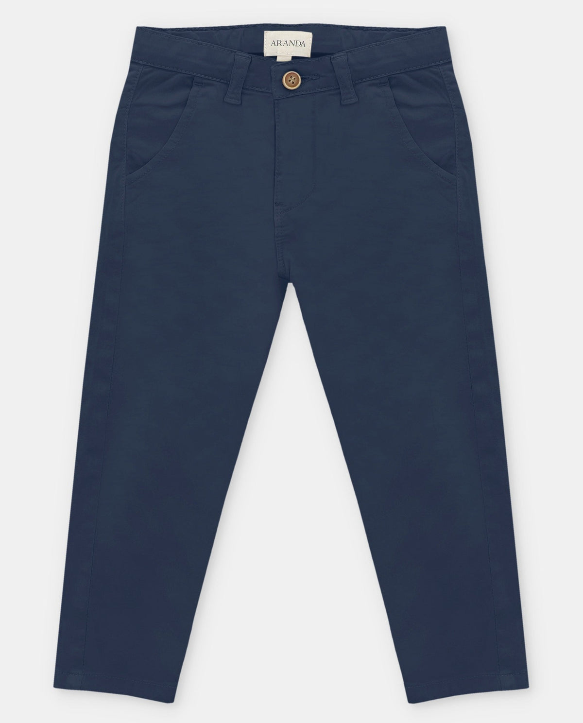 Pantalon Chino Sarga Marino Coleccion Caravia