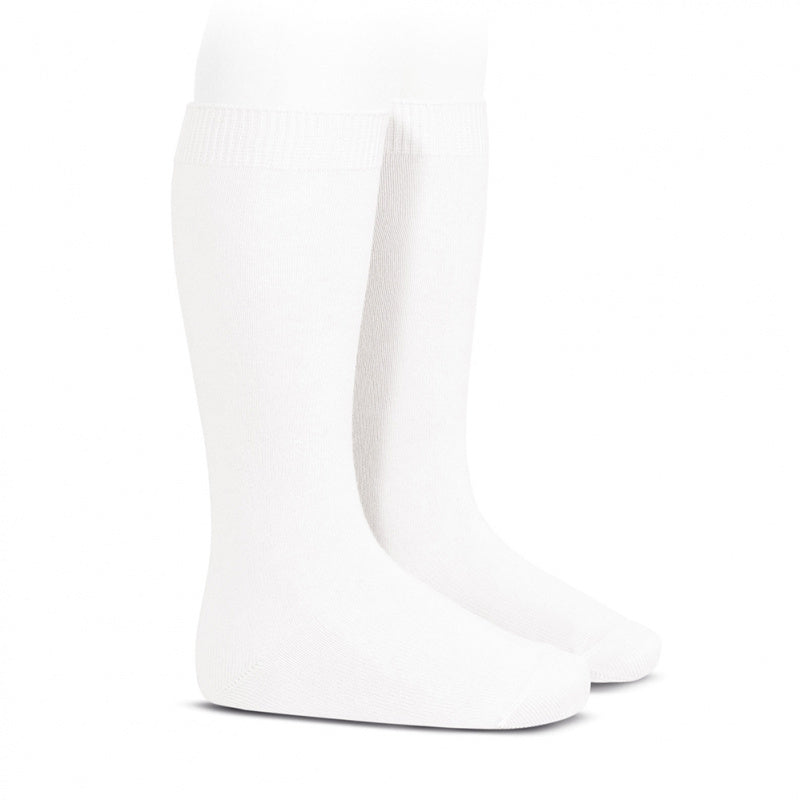 Calcetines Altos Lisos Blancos