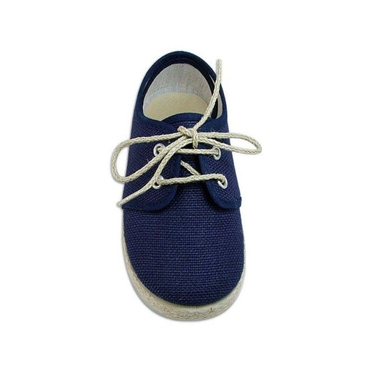 Blucher Lino con Suela Yute Marino