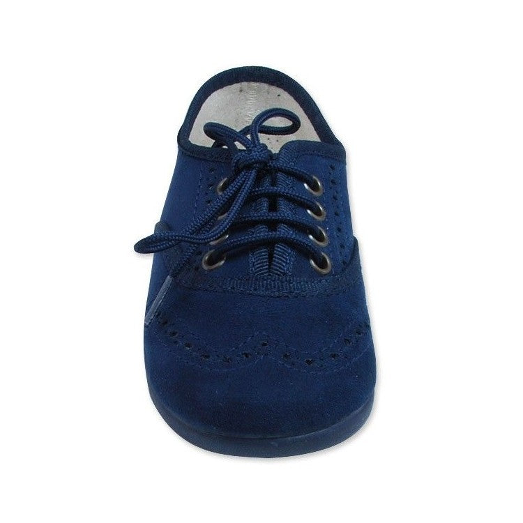 Zapatos Blucher Gamuza Marino