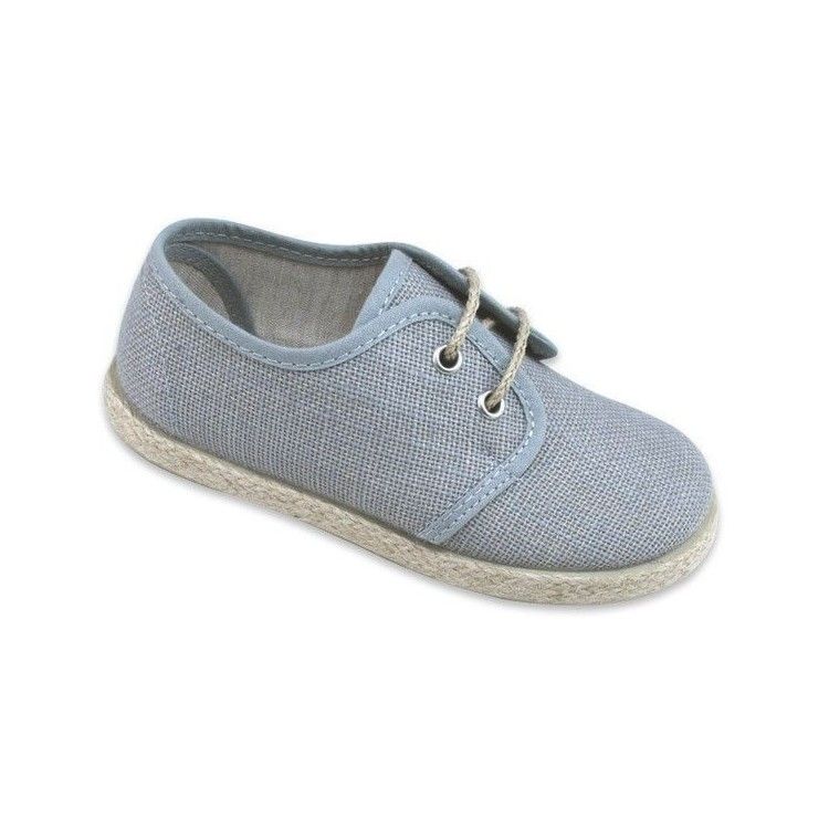 Blucher Lino con Suela Yute Índigo