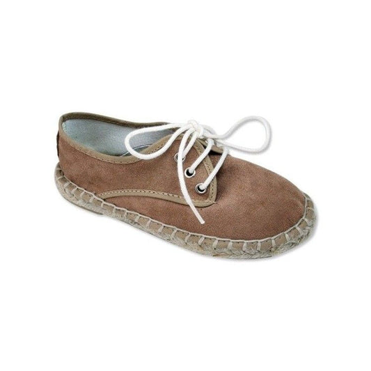 Zapato Gamuza Trenzado con Suela Yute Tierra