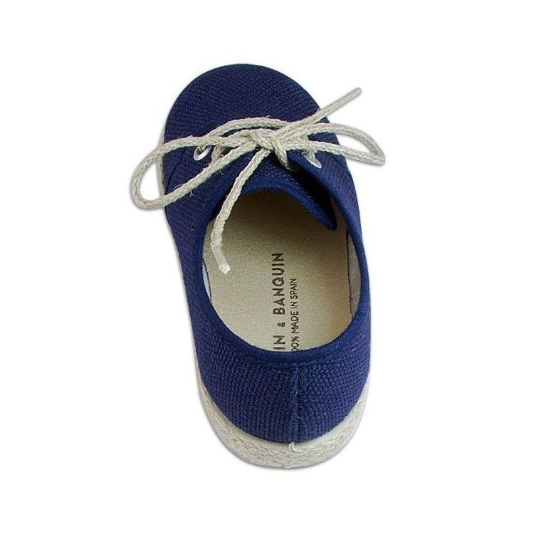 Blucher Lino con Suela Yute Marino