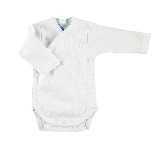 Body Kimono Blanco Acanalado